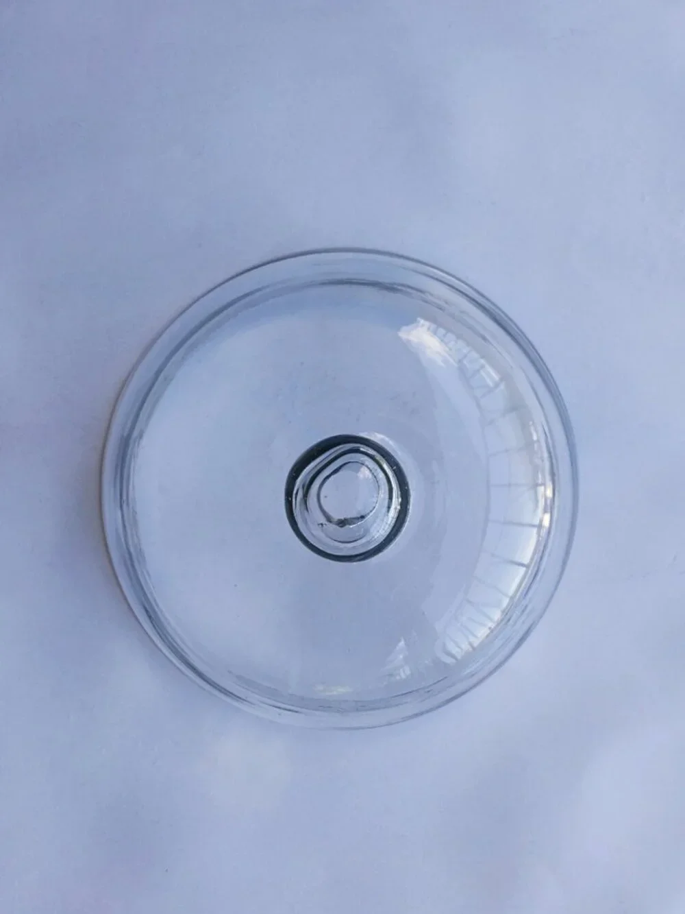 Glass Cloche with Marble Checkerboard Base